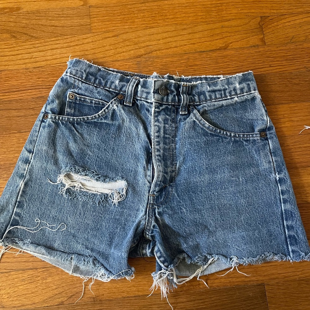 Vintage Levi orange tab jean shorts